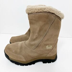 Sorel Waterfall Winter Boot Thinsulate Tan Suede Size 7 NL1964-250